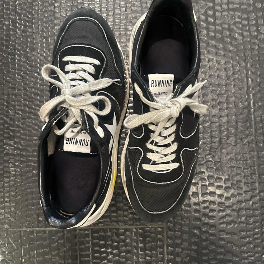 Golden Goose Black and White Sneakers